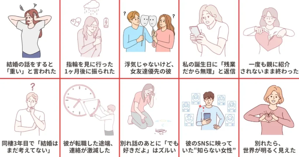 5年付き合って別れる25歳女性の体験談エピソード