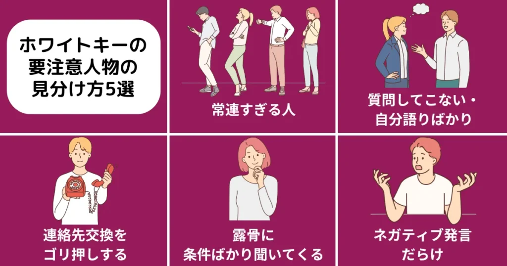 ホワイトキーの要注意人物の見分け方5選