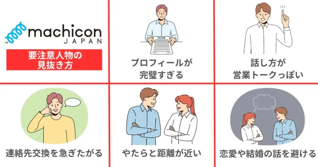 街コンジャパンの要注意人物の5つの見抜き方