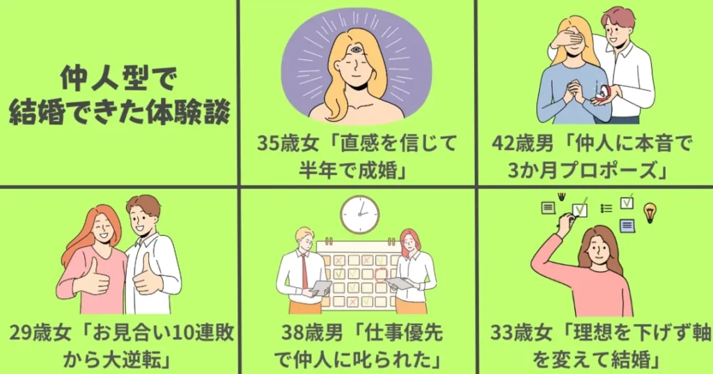 【体験談】仲人型の結婚相談所で実際に結婚できたレビュー5選