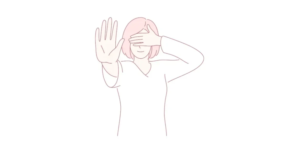 相手の目を見て話せない