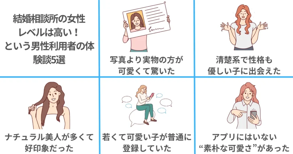 「結婚相談所の女性レベルは高い!」という男性利用者の体験談5選