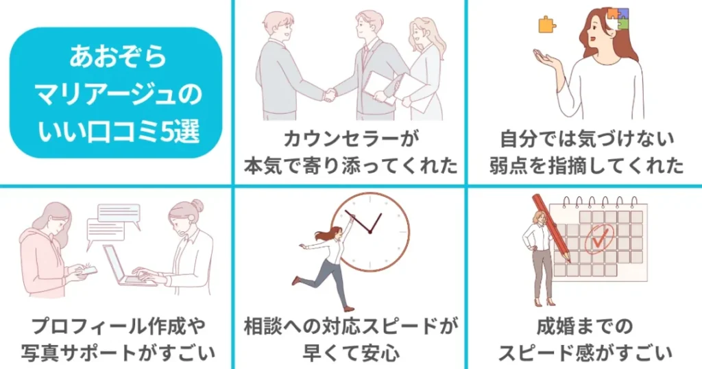 あおぞらマリアージュのいい口コミ5選