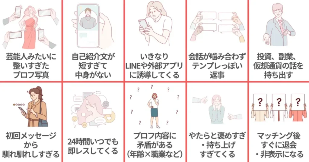 コイグラムはマッチングしない？サクラや業者の見分け方10選！