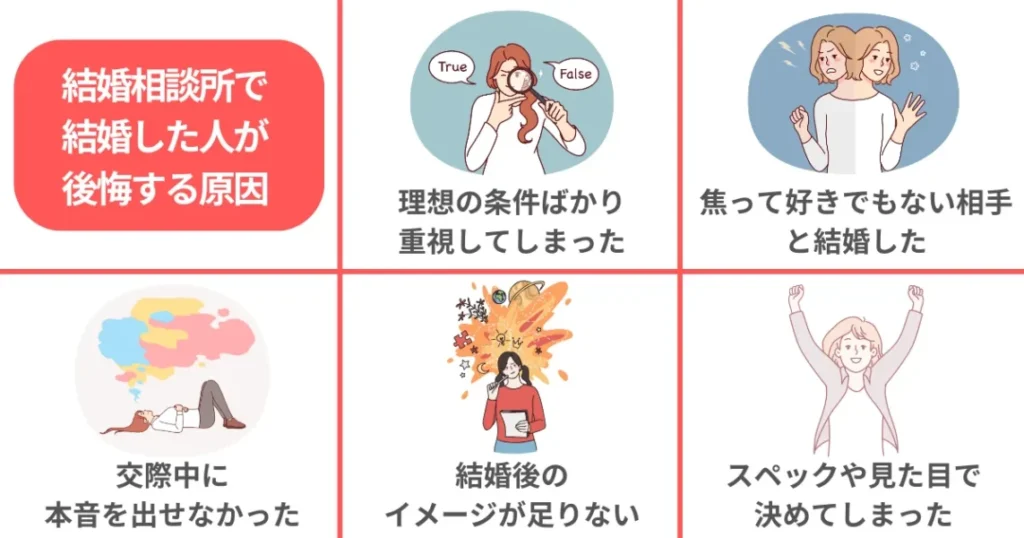結婚相談所で結婚した人が離婚！？後悔する原因TOP5