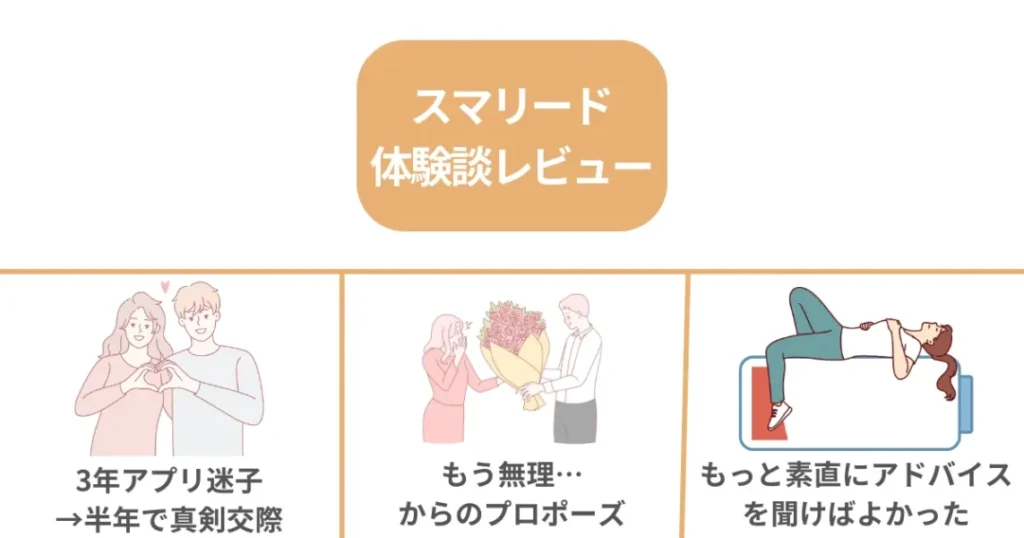 結婚相談所スマリードの体験談レビュー3選