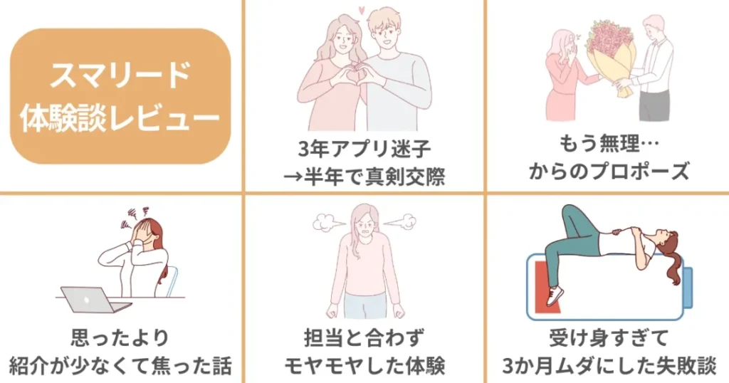 結婚相談所スマリードの体験談レビュー5選