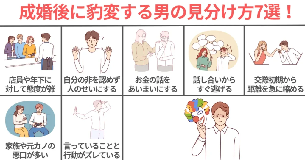 成婚後に豹変する男の見分け方7選！