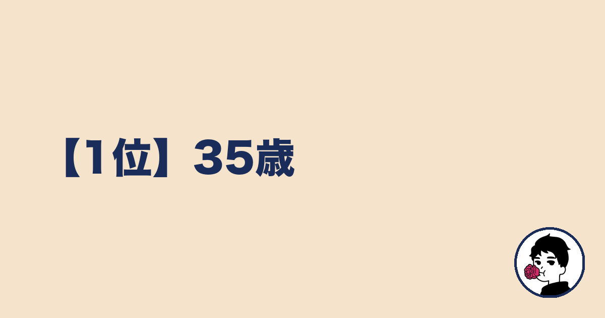 【1位】35歳｜やましょ