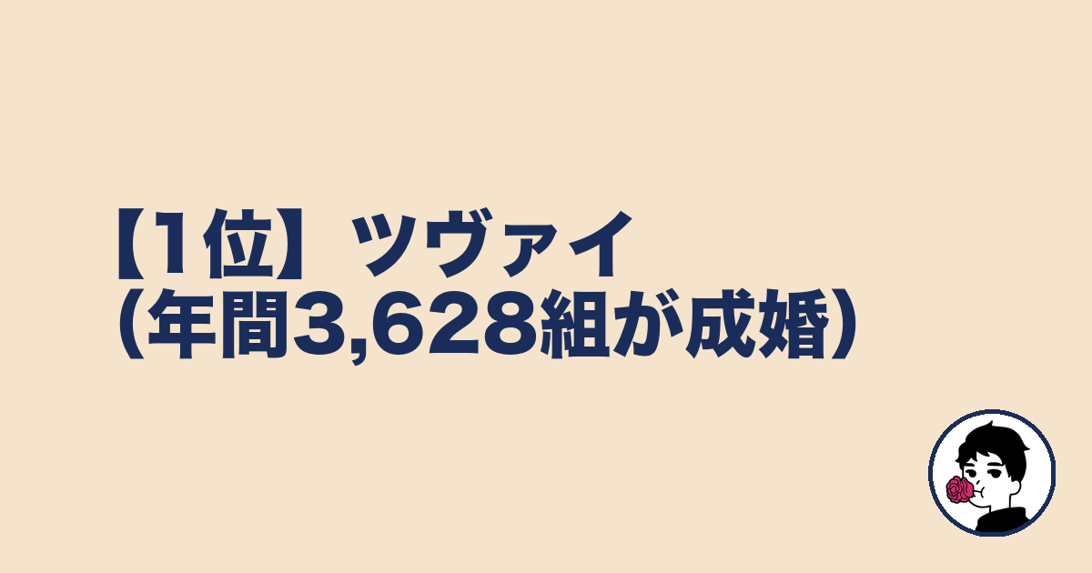 【1位】ツヴァイ(年間3,628組が成婚)|やましょ