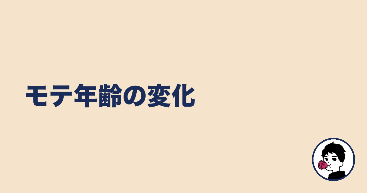 モテ年齢の変化｜やましょ