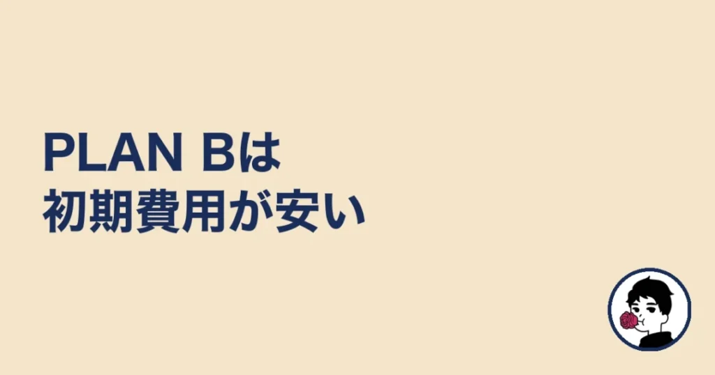 ハニーマリッジのPLAN Bは初期費用が安い