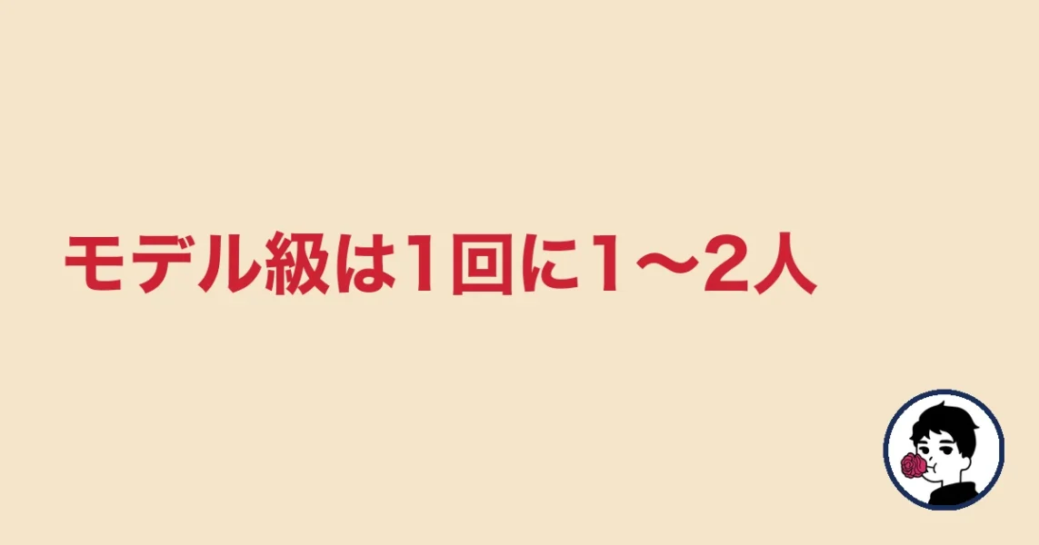 モデル級は1回に1〜2人｜やましょ