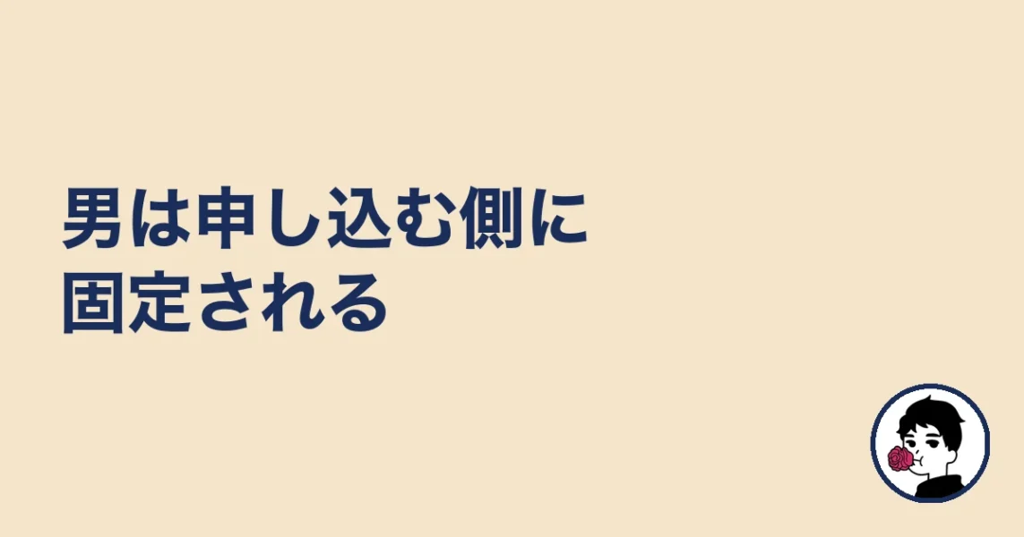男は申し込む側に固定される|やましょ