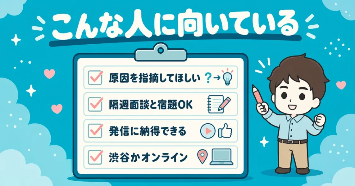 結婚相談所イノセントが向いている人の特徴4つ(原因を指摘してほしい人など)の図解