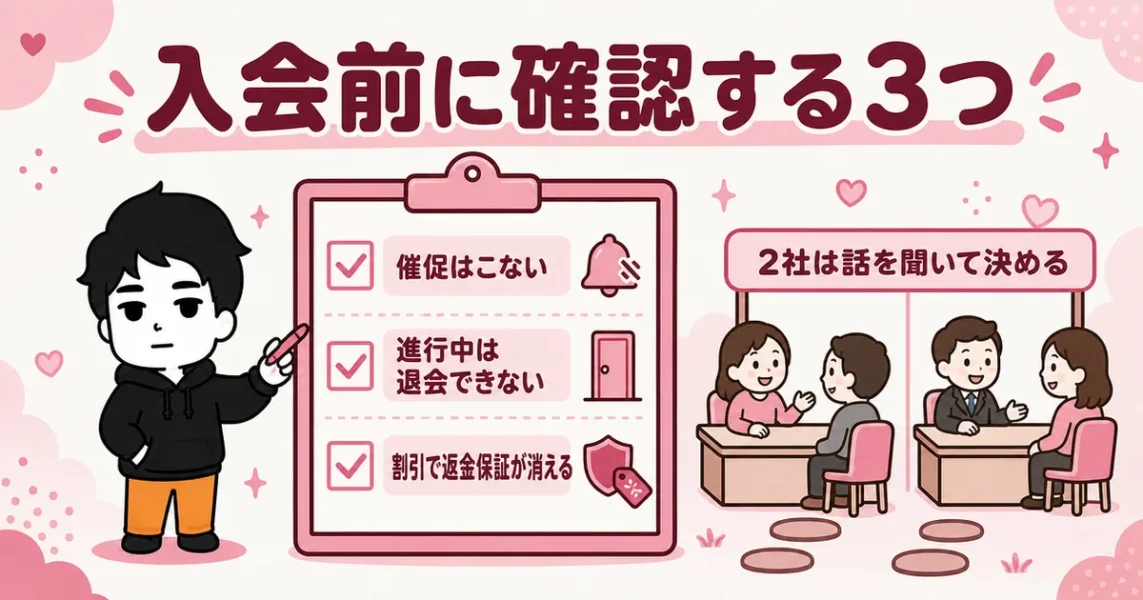 スマリッジの口コミ評判まとめ。入会前に確認する3つと次の一歩を示した図解