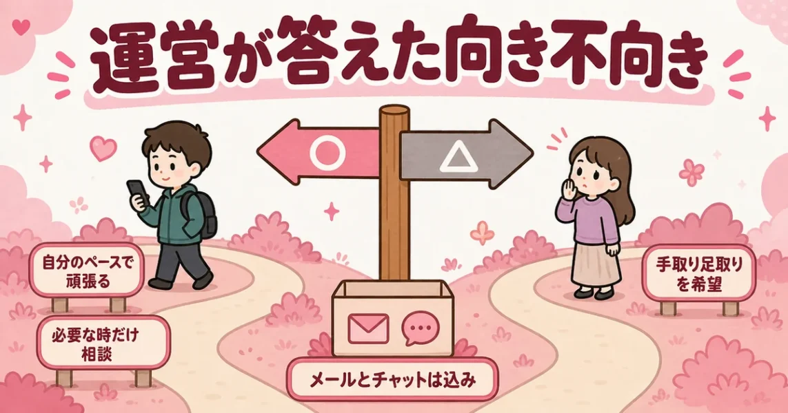 スマリッジに向かない人は?取材で運営が答えた、おすすめできる人とできない人の特徴の図解